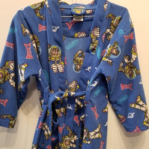 Disney Buzz Boy's Blue Robe Size L ( 8-10) - Picture 3 of 10
